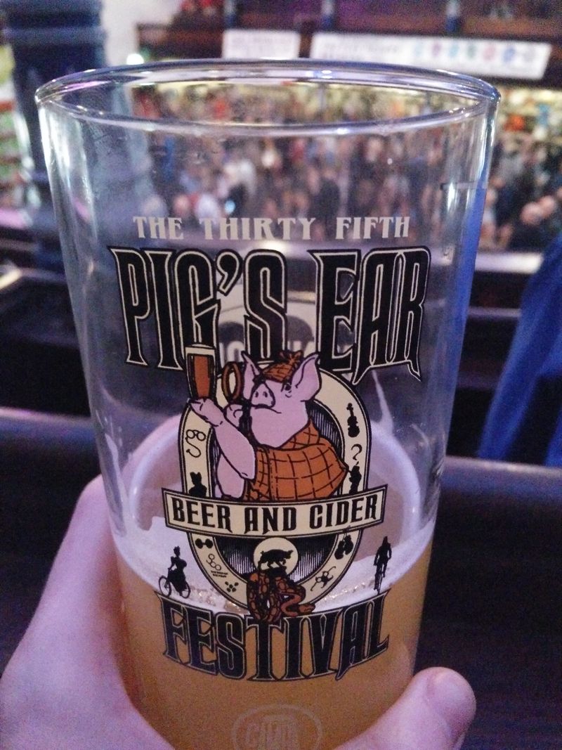 an outstanding pale ale at the annual Pig’s Ear Beer Festival in London