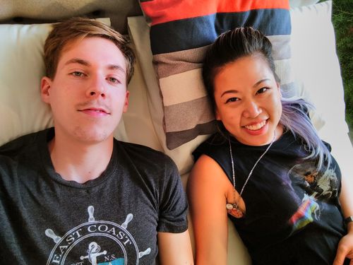 a photo of my partner, Rachel, and myself